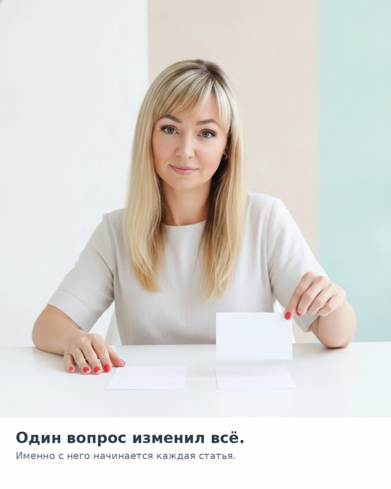Я перестала спрашивать себя: «Что написать?» И начала спрашивать совсем другое
