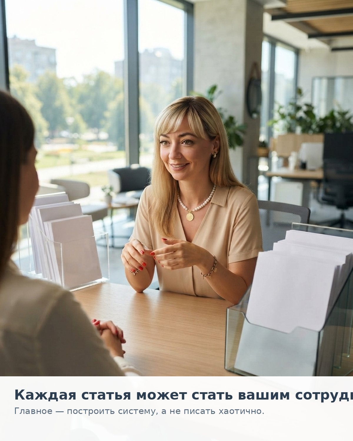 В тот день я поняла, что статьи могут работать как сотрудники