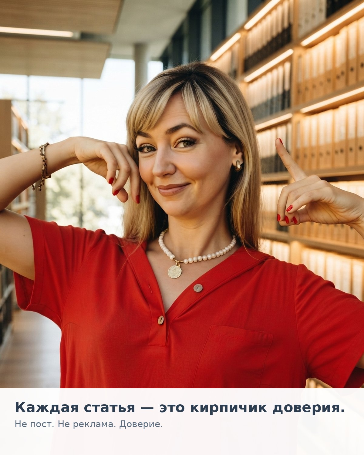 В тот день я поняла, что перестала создавать контент. Я начала строить библиотеку доверия.